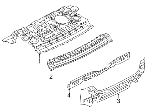 2014 Dodge Dart Rear Body Panel-Rear Closure Diagram for 68105058AB
