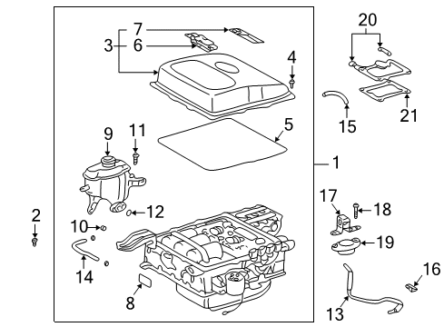 2002 Toyota Prius Electrical Components Bolt, W/Washer Diagram for 9008011719