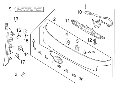 2021 Hyundai Palisade Parking Aid Unit Assembly-FR View Camera Diagram for 99250S8100