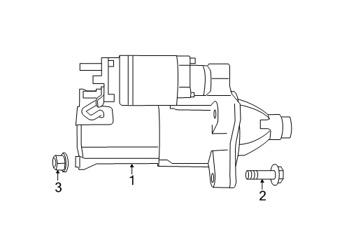 2021 Jeep Wrangler Starter Engine Starter Diagram for 56029780AD
