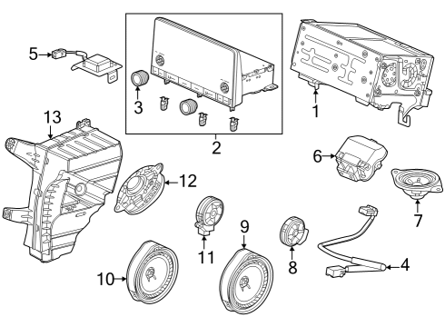 Sound System SPEAKER, TWEETER Diagram for 8A4103V0A01