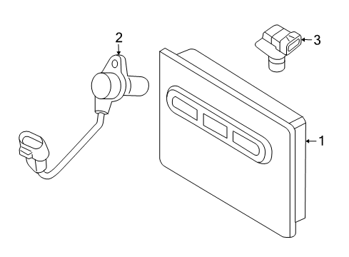 2006 Jeep Liberty Ignition System Engine Controller Module Diagram for 5187221AB