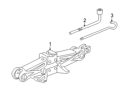 2015 Acura ILX Jack & Components Jack Assy., Pantograph Diagram for 89310S5DA12