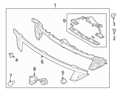 2022 Hyundai Tucson Combination Lamps UNIT ASSY-REAR VIEW CAMERA Diagram for 99240N9600