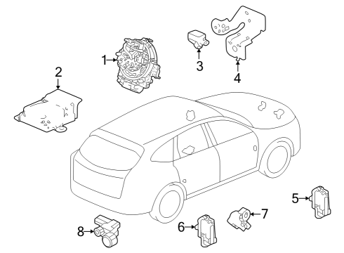 Air Bag Components REEL ASSY-, CABLE Diagram for 77900T20D21