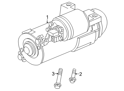 2007 Pontiac Grand Prix Starter Starter Asm, (Remanufacture)(Pg260E) Diagram for 89017830