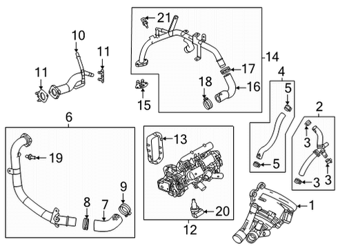 Water Pump Water Pump Insulator Diagram for 55507168