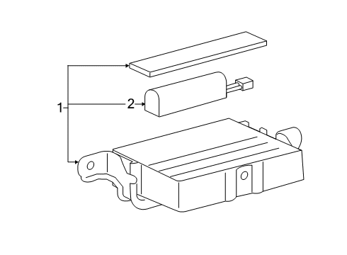 2020 Lexus ES300h Communication System Components TRANSCEIVER Assembly, Te Diagram for 8674006070
