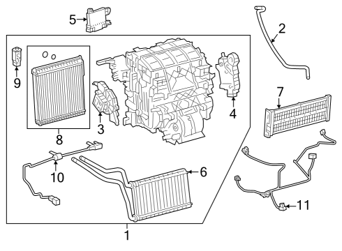 Air Conditioner Harness Diagram for 8221212050