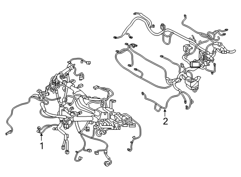2019 Infiniti QX50  Harness-Sub, Engine Diagram for 240115NA0A