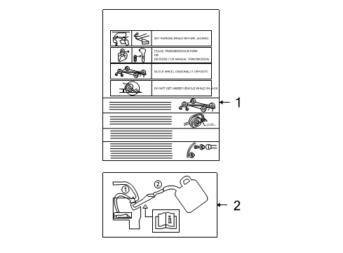 2010 Ford F-150 Information Labels Label Diagram for 9L3Z17A083B