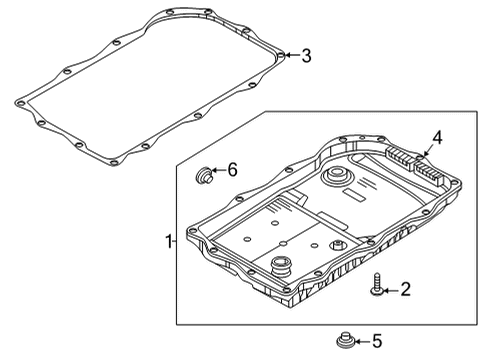 Automatic Transmission Screw-TORX Head Diagram for 68261541AA