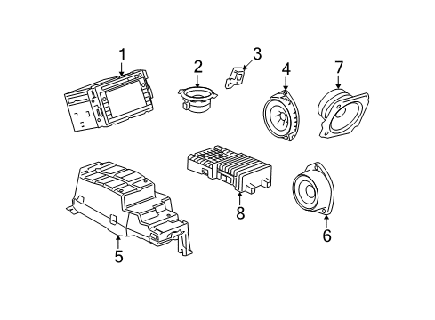 2010 GMC Yukon XL 1500 Sound System Amplifier Diagram for 20944420