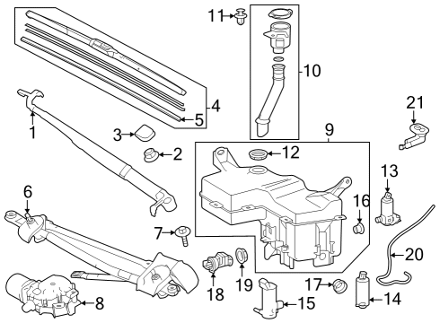 Wipers TUBE, RUBBER Diagram for 9006833355