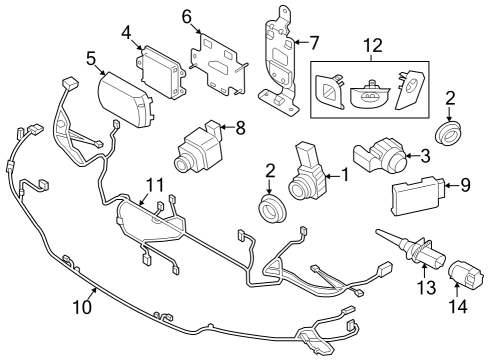 2021 BMW M4 Cruise Control SWITCH, MULTIFUNCT. STEERING Diagram for 61319873222