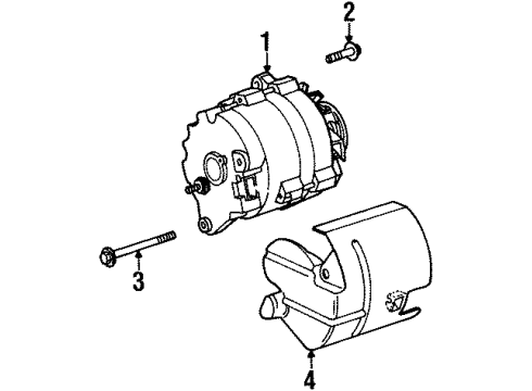 1997 Saturn SC2 Alternator Reman Alternator(Delco Cs121 90 Amps) Diagram for 19151937