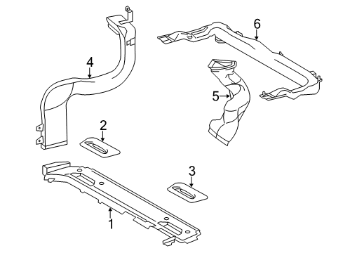 2012 Toyota Sienna Ducts Air Duct Diagram for 8721208060