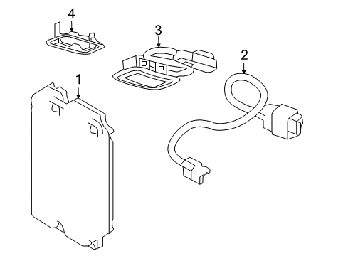 2010 Mercury Milan Electrical Components Module Diagram for 9L3Z14D212KA