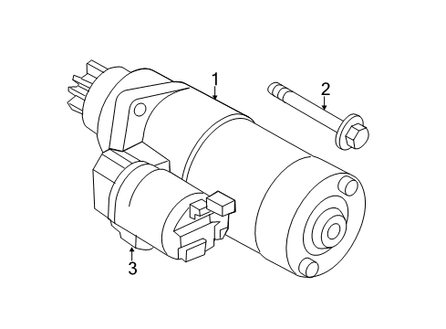 2016 Nissan Quest Starter Motor Assy-Starter Diagram for 233004AY0A
