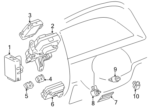 1996 Toyota 4Runner Cluster & Switches, Instrument Panel Junction Block Diagram for 8273435020