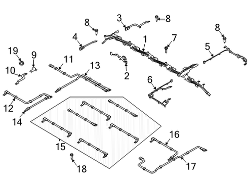 2021 Ford Mustang Mach-E Battery Isolator Screw Diagram for W505255S450L