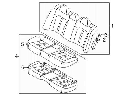 2022 Kia K5 Rear Seat Components SAB Module Assembly-Rr, R Diagram for 80640L3000