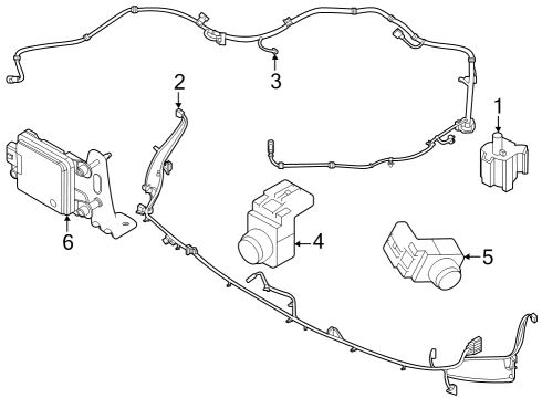 Cruise Control Unit Assembly-Front Radar Diagram for 99110L0000