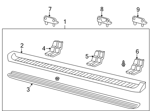 2004 Ford Explorer Running Board Diagram 2 - Thumbnail