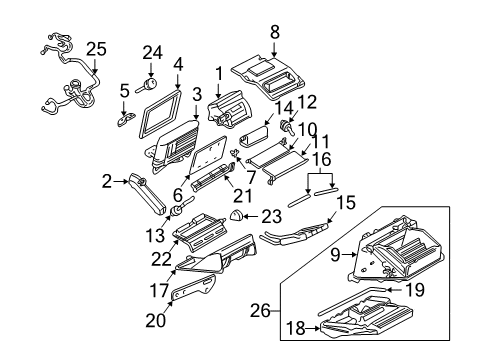 2001 Oldsmobile Alero Air Conditioner Actuator Asm, Defroster Valve Diagram for 52487754