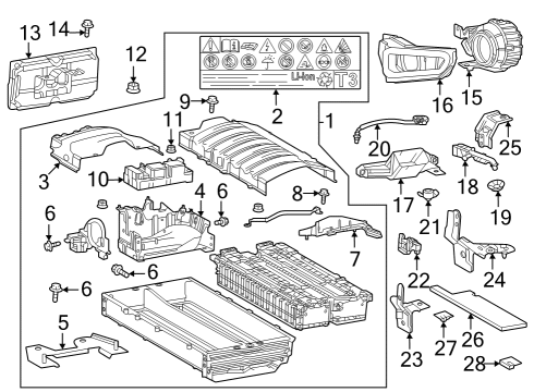 Battery Panel Striker Diagram for G929530020