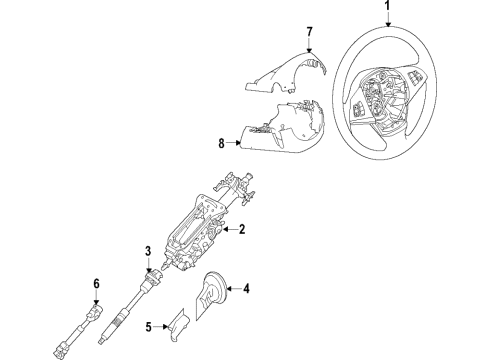 2017 BMW X6 Steering Column & Wheel, Steering Gear & Linkage STEERING COLUMN JACKET, LOWE Diagram for 51459258212