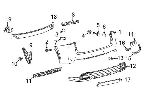 2019 Lexus NX300h Rear Bumper Reflector Assembly, Reflex Diagram for 8191078010