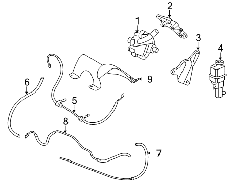 2008 Dodge Avenger P/S Pump & Hoses, Steering Gear & Linkage Hose-Pump Supply Diagram for 5272659AC