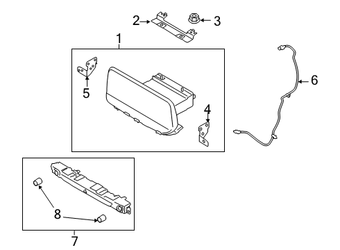 2020 Kia Telluride Navigation System ANTENNA ASSY-WIRELES Diagram for 96240S9000