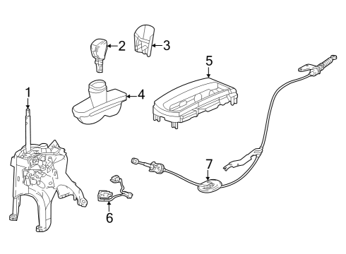 2016 Honda Civic Transmission Shift Lever Collar, Floating Diagram for 54119TDJ003