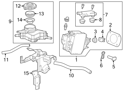 Hydraulic System COLLECTOR SET Diagram for 461013A0A00