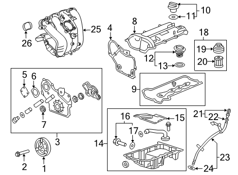 2012 Buick Regal Filters Filter Element Diagram for 13319421