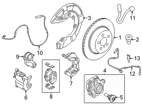 2020 BMW M850i xDrive Gran Coupe Anti-Lock Brakes BRACKET LEFT Diagram for 34526884911
