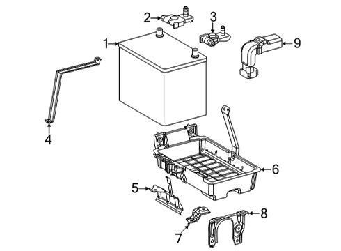 Battery Battery Diagram for 0054427F60710