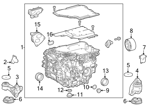 Electrical Components Transmission Pan Drain Plug Diagram for 9034118016