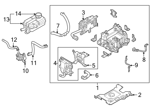 Electrical Components Tank Assy-Reservoir Diagram for 254R0P4500