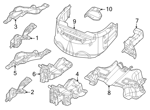 Heat Shields SHIELD-EXHAUST Diagram for 68429465AD
