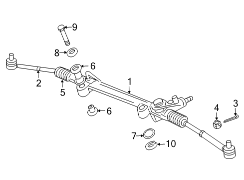 2004 Dodge Viper Steering Column & Wheel, Steering Gear & Linkage, Shaft & Internal Components, Shroud, Switches & Levers Bolt-HEXAGON Head Diagram for 6033181