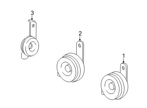 2007 Toyota Highlander Anti-Theft Components Lower Note Horn Diagram for 8652047010