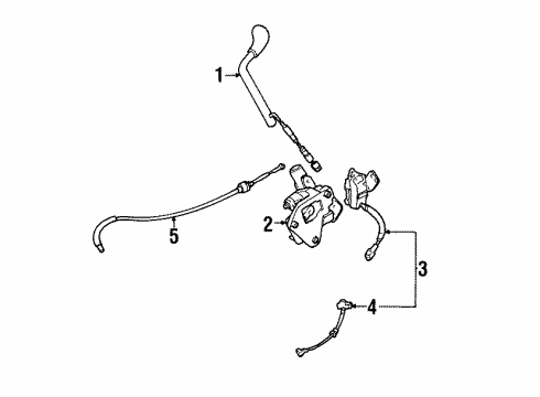 1995 Toyota Avalon Gear Shift Control - AT Lever Sub-Assy, Column Shift Diagram for 3305541012