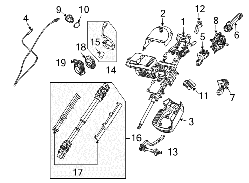 2005 BMW Z4 Switches Lower Trim Panel Diagram for 32316758154