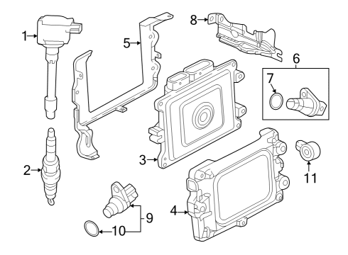 Ignition System COIL ASSY-, PLUG TOP Diagram for 3052064S005