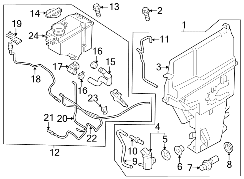 Wipers Clip-Hose Diagram for 1472024006