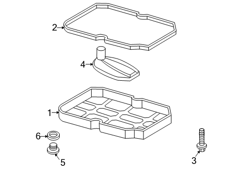 2009 Dodge Sprinter 2500 Transmission Pan-Transmission Oil Diagram for 52108326AA