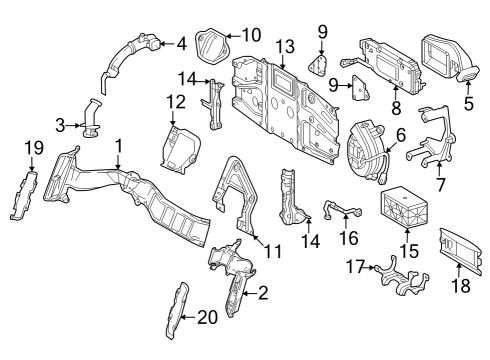 Battery BRACKET, SUB-BATTERY Diagram for 289A777010